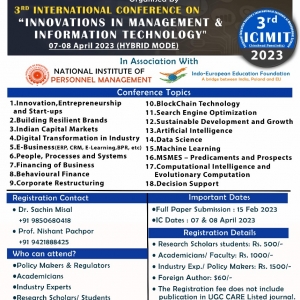 Call for Papers_Innovations in Management & Information Technology (ICIMIT - 2023)