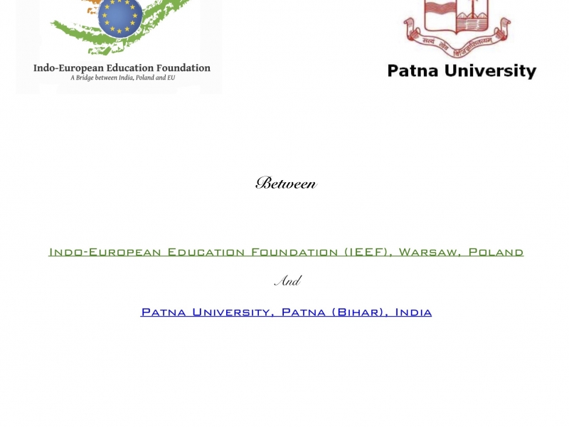 MoU with Patna University, Patna, Bihar on 5th March 2019